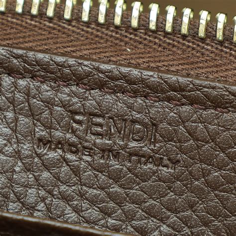 fendi zucca zip wallet